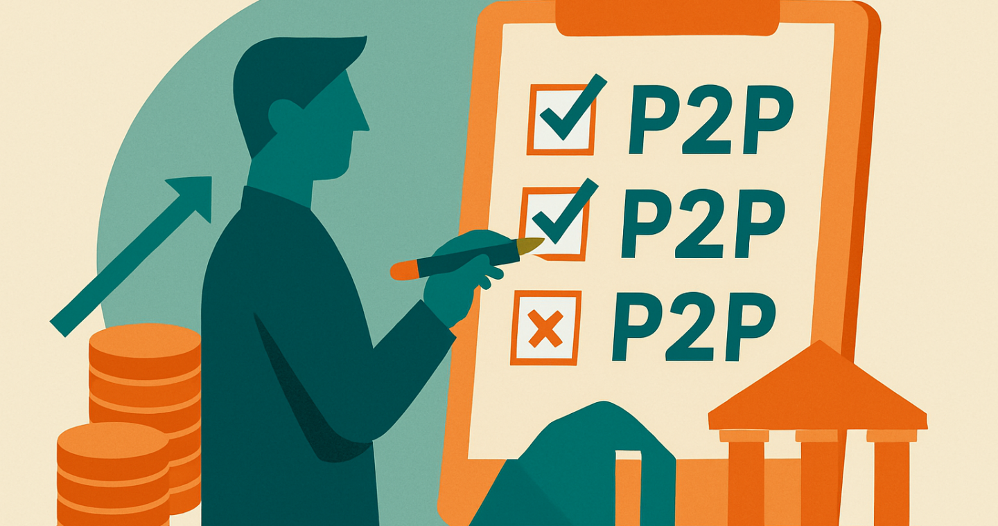 Ilustración de elección de plataforma de P2P lending